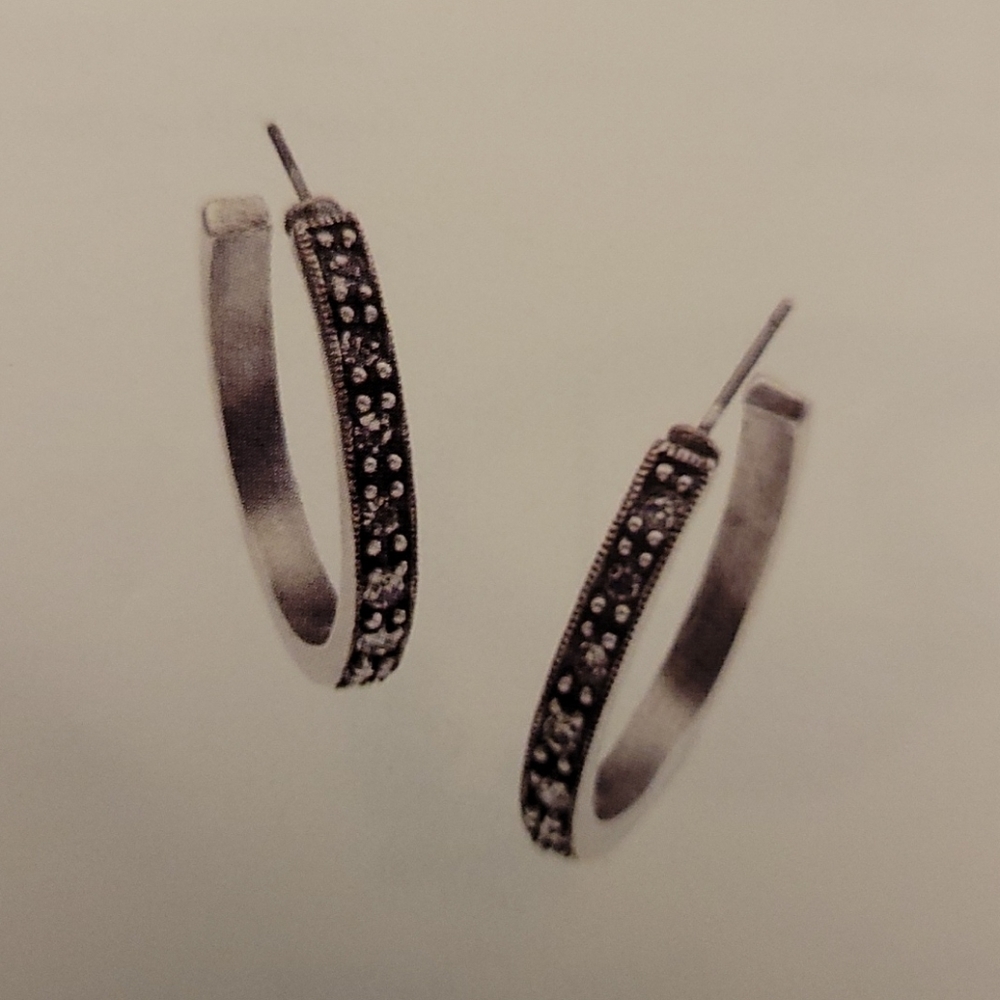 GRACE ADELE Charms Hoop Earrings
